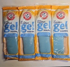 Lot 4 Arm Hammer Unisex Comfort Gel Insoles MEN 7-13 WOMAN 5-10 Shoe Inserts
