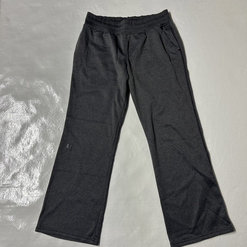 Under Armour Sweatpants Womens Large Gray Semi-fitted Elastic Waist Lounge