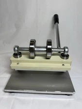 Hand Leather Cutting Machine Double Wheel Embossing Machine