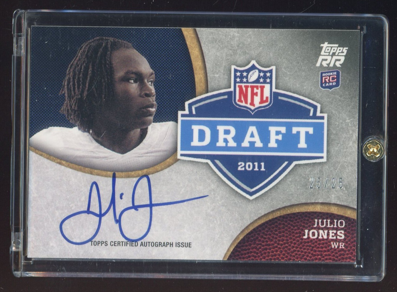 Julio Jones Topps Rising Rookies NFL Draft #JJ Autograph