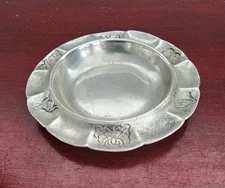 VINTAGE SANBORNS STERLING SILVER ORNATE SMALL DISH/ASHTRAY. MEXICO. 3". 36GRS