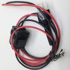 Cable pratique cordon radio noir + rouge pour Icom radio fil 12AWG