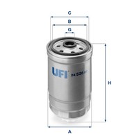 UFI Kraftstofffilter 24.526.00 FüR Cadillac Saab