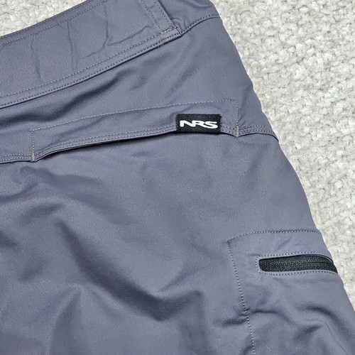 Pantalones Cortos NRS Para Hombre Carga Nylon Spandex Secado Rápido Pesca de Río Senderismo Talla 30 Gris - Imagen 14 de 16