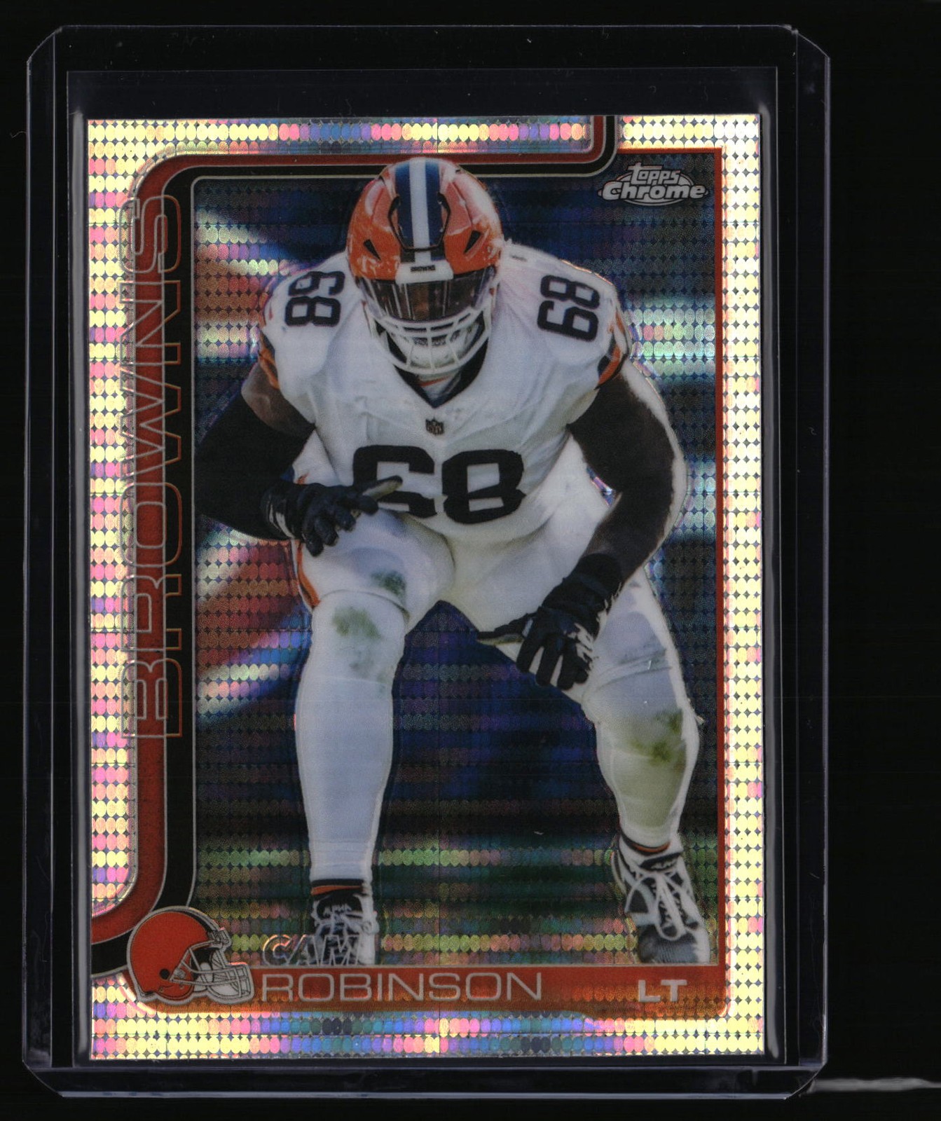 2025 Topps Chrome #124 Cam Robinson Pulsar Refractor