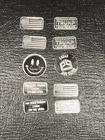 Lot of 10 One - 1 gram Ea. .999 Silver “EMOJI”Bars Rounds - Mix Of Designs #1376