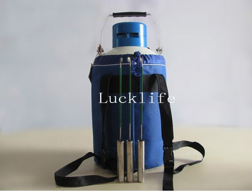 Portable 6L Static Cryogenic Liquid Nitrogen Storage Tank Container With Strap - Picture 6 of 6