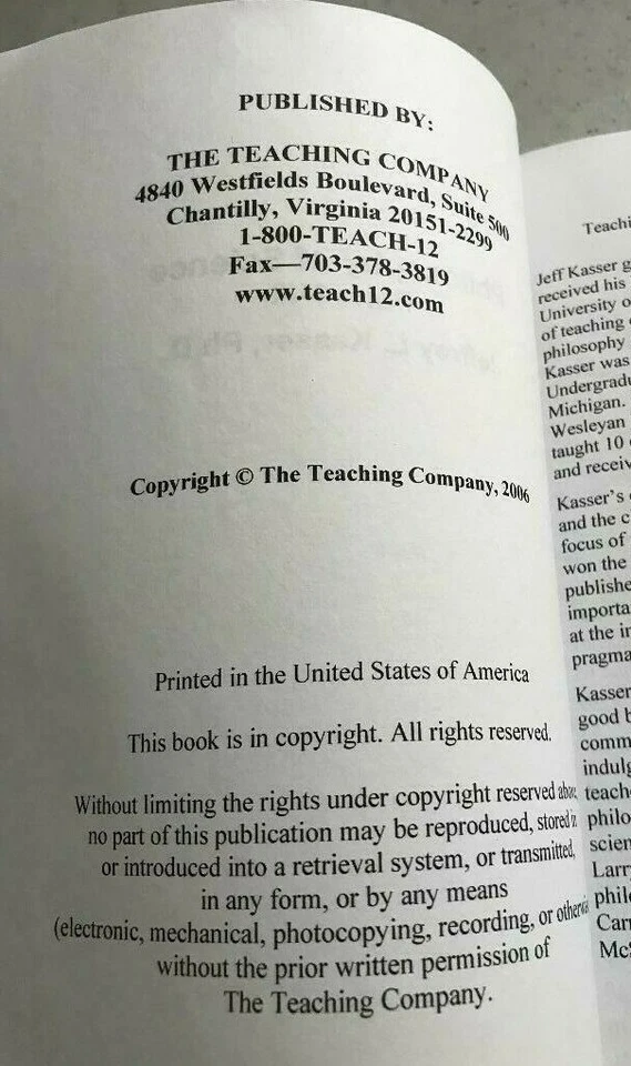 PHILOSOPHY OF SCIENCE ~ KASSET ~ 2006 ~ 3-PART COURSE ~ GUIDEBOOK +3 AUDIO CD'S! - Image 4 of 4