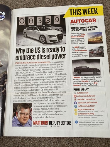 Autocar Magazine - 5 December 2012 - BMW 4 Series Skoda Rapid 1.2 DB9 v Rivals - Picture 3 of 6