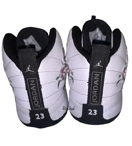 Nike Air Jordan Retro 12 (TD) Floral DR6955-100 Größe 10c - Bild 4 von 5