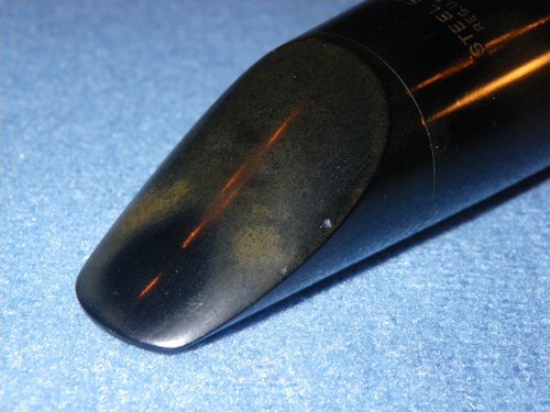 VINTAGE WOODWIND CO. DICK STABILE SPECIAL STEEL EBONITE Bb CLARINET MOUTHPIECE - Picture 4 of 10
