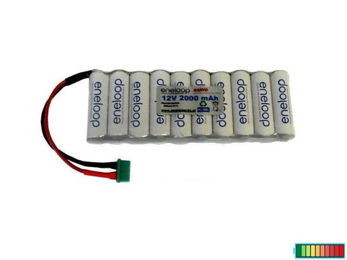 Wedico Scaleart Akkupack, Eneloop AA 12V2000 mAh / mehrere Optionen... - Picture 3 of 4