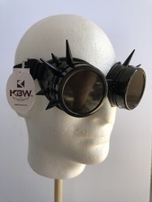 Black Spiked Goggles,Tinted Lenses,Rave,Cosplay,Party,Halloween,Costume