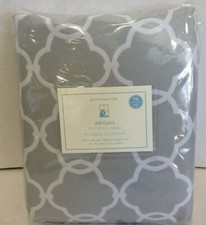 Pottery Barn Kids Abigail Gray Lined Drapes Curtains Panels 44x96 blackout 3 n 1