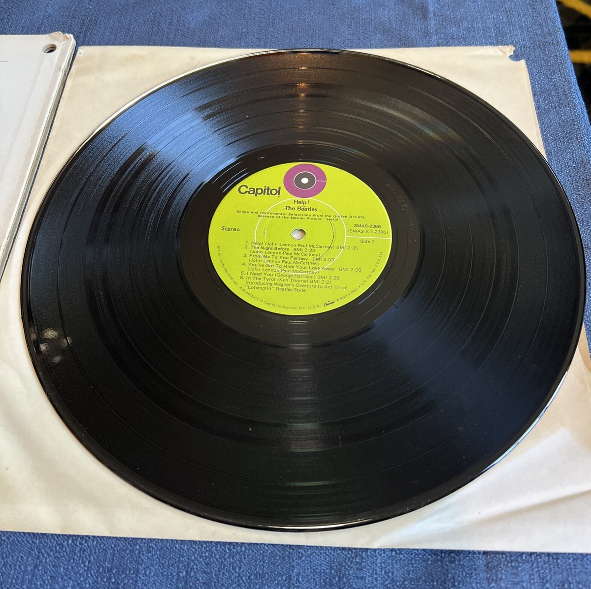 The Beatles Help! Original Motion Picture Soundtrack SMAS 2386