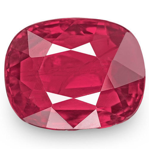 MOZAMBIQUE Ruby 1.00 Cts Natural Untreated Blood Red Cushion - Picture 1 of 3