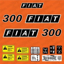 Fiat 300 Adesivi Decalcomanie di ricambio aftermarket per trattore