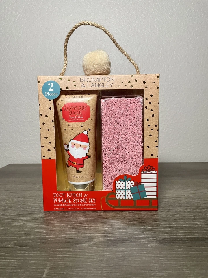 Holiday Foot Lotion & Pumice Stone Gift Set - Brompton & Langley - Image 4 of 4