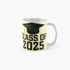 Letterman Class of 2025 Black Gold   Classic Mug , Gift For Family