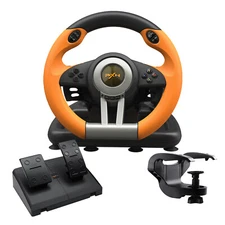 PXN V3 Pro Sim Racing PC Steering Wheel Pedals For PS4 PS3 XBOX Switch Orange US