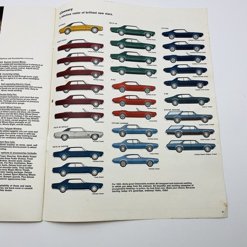 Vintage 1969 Oldsmobile Youngmobile All Models OEM New Car Sales Brochure - Picture 6 of 7