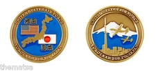 AIR FORCE BASE YOKOTA TOKYO JAPAN MAP CITY CHALLENGE COIN