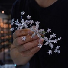 Elegant Crystal Hair Barrttes Wedding Tiaras Woman Hairband Hair Accessory