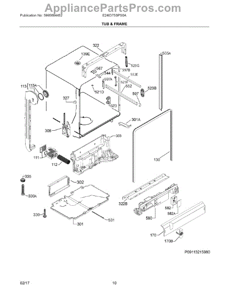 frigidaire electrolux dishwasher