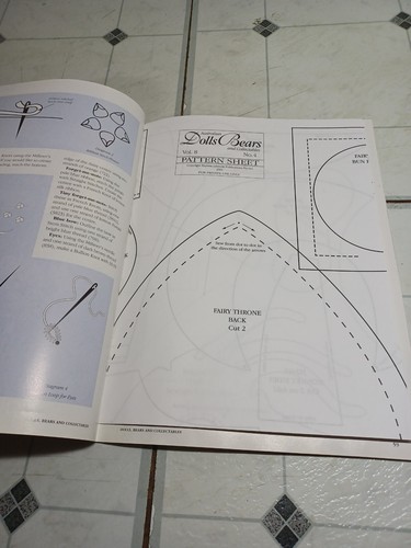 AUSTRALIAN DOLLS BEARS & COLLECTABLES MAGAZINE - VOL 8 NO 4 - GC Pattern Insert - Picture 3 of 11
