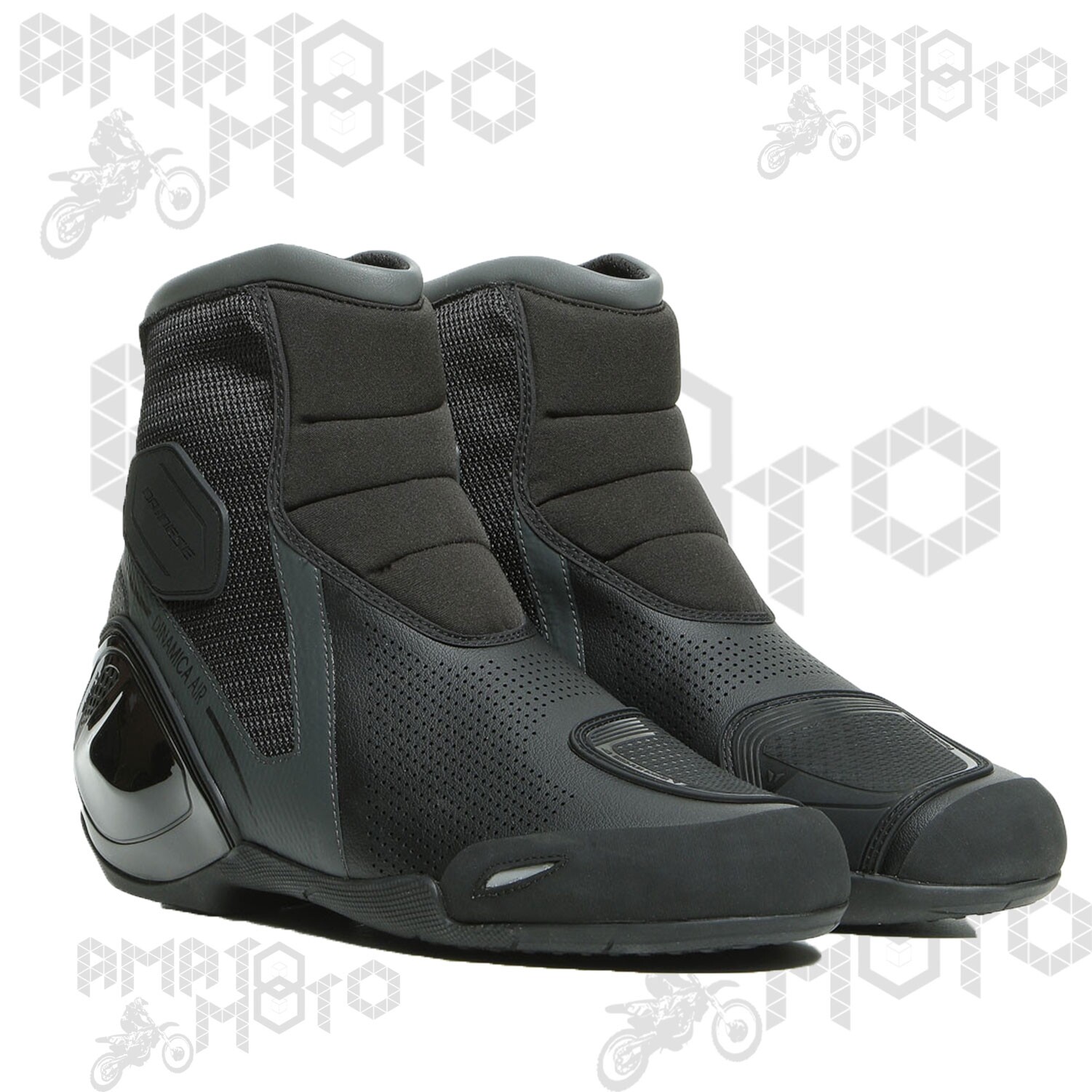 SCARPE MOTO UOMO DAINESE ESTIVE DINAMICA AIR SHOES CON PROTEZIONI NERO ANTRACITE