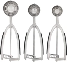 Kitchenaid Cookie Dough Scoop Set, Set of 3, Black