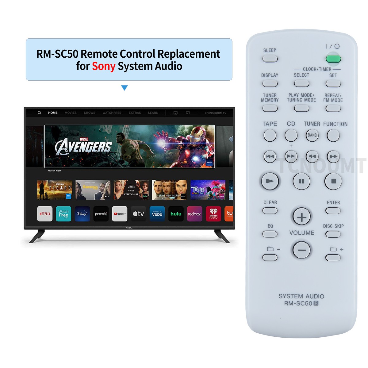 New RM-SC50 Remote Control For Sony Audio System CMT-G83 CMT-HPZ7