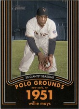 2020 Topps Heritage 20 Gigantic Seasons #2 Willie Mays - NM-MT