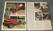 1923 Ford T-bucket Roadster Vintage Street Rod Article Fire Truck