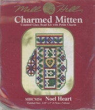 Mill Hill Charmed Mitten Noel Heart MHCM54 Stitch  Beading KIT