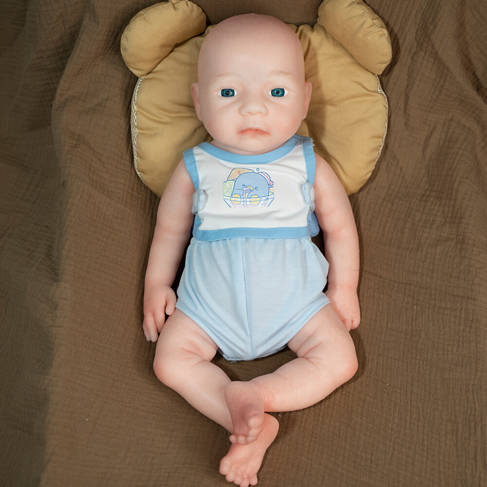 Newborn BOY Full Body Platinum Silicone Doll Reborn Baby