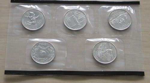 5-1999d US Mint State Quarters, Delaware, Penn.,New Jersey, Georgia, Connecticut - Picture 2 of 4