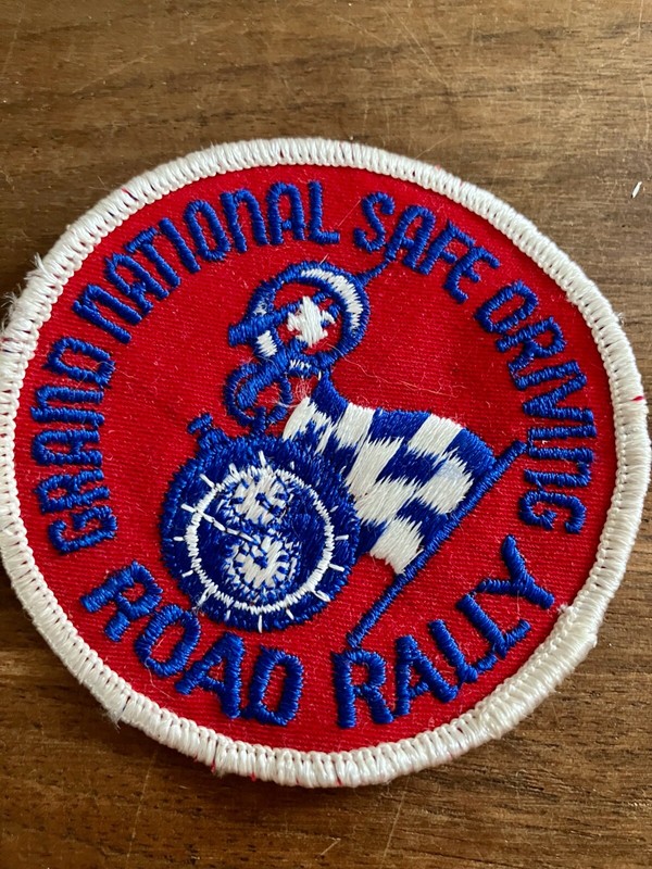 3" dia cloth patch National Safe Driving Road Rally