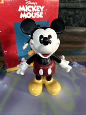 Disney Mickey Mouse Pie Eye Hands Down Figurine By Enesco Posable Tail 6" NIB