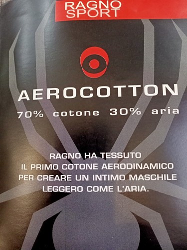 STOCK 2 Boxer Filo di Scozia Aercotton Ragn 06314S Blu - Taglia XL/6. Sottocosto - Foto 3 di 3