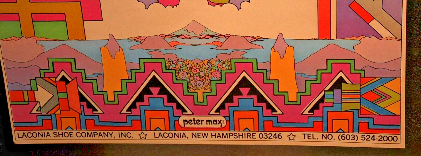 NOS SUPER RARE Peter Max Cloud Walking Shoes Laconia Shoe Company