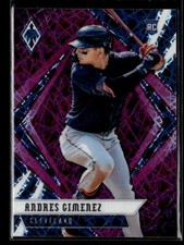 Andres Gimenez RC - 2021 Panini Chronicles Phoenix Purple Velocity Rookie #3