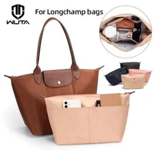 WUTA Nylon Insert Bag Organizer Multi-Pockets For Longchamp Tote Handbag Purse