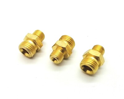 1/8'' 1/4'' BSP Außengewinde Kupplung Messing Verbinder Fitting Adapter Union