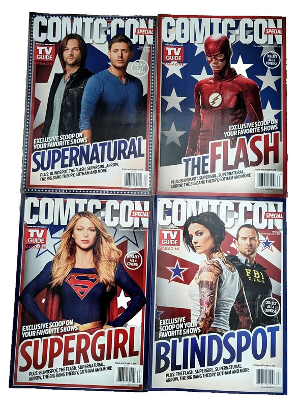 NEW! TV Guide SDCC San Diego Comic Con Special Magazine Set of 4 Covers 2016