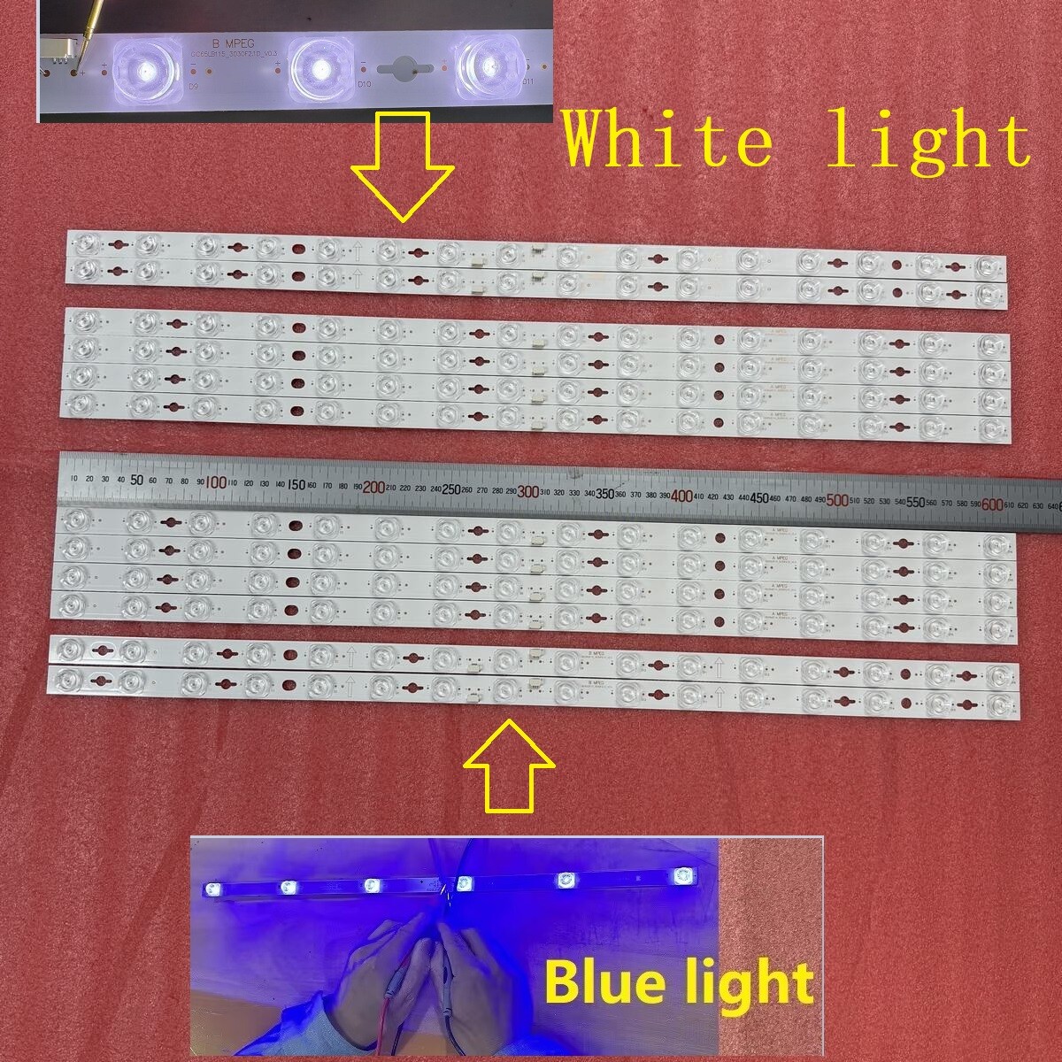 backlight 特典 1set LED backlight Strip for TCL 62C728 65C725 GIC65LB114-3030F2