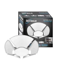 Bell and Howell Hex Bulb, 6 Panel Adjustable LED Light Bulb 3000 Lumen