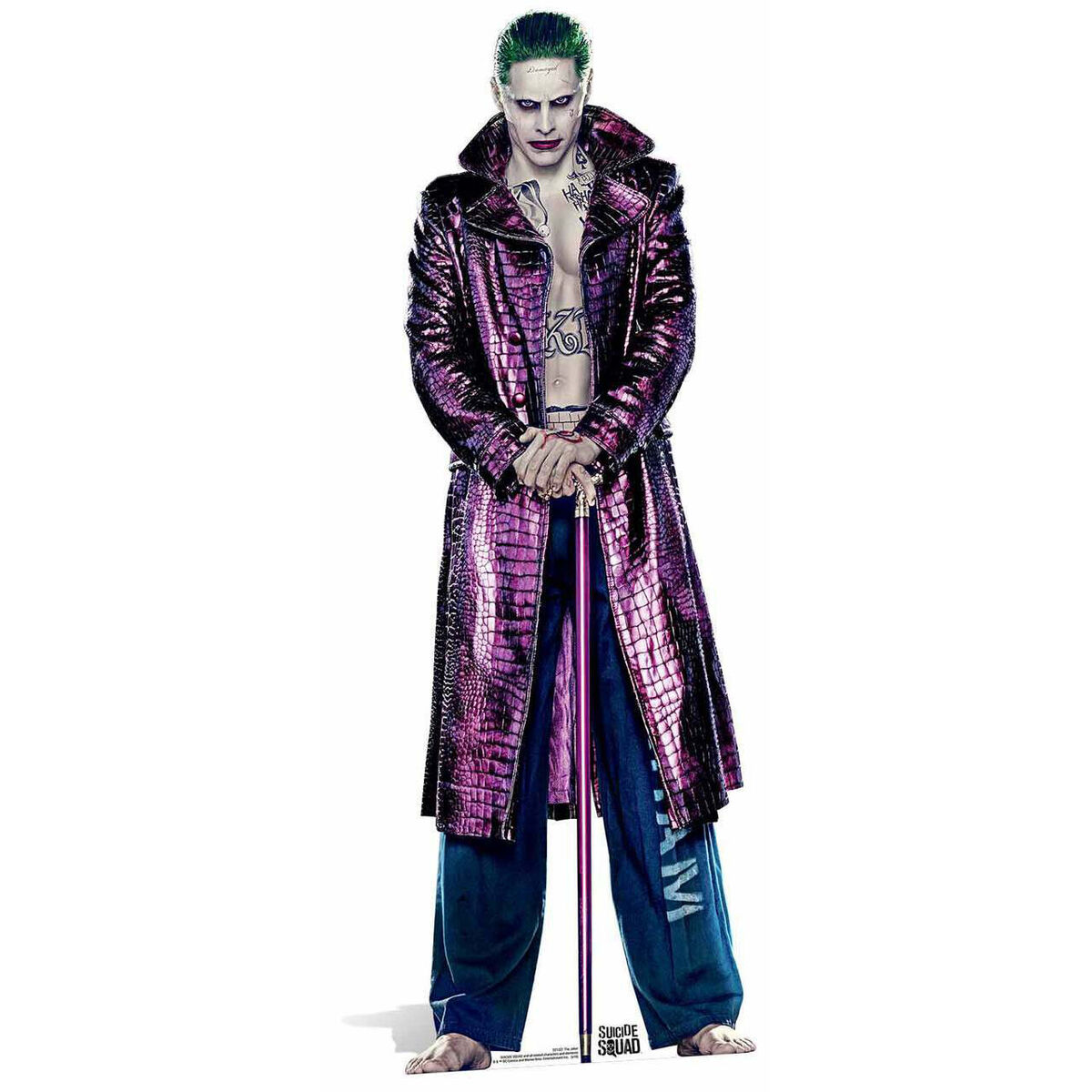 The Joker (Jared Leto) Suicide Squad Lifesize Cardboard Cutout / Stand Up