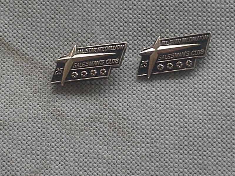 VINTAGE CHRYSLER JEEP ALL-STAR SALESMAN CLUB TIE TACK PIN 1/10 / 10K GOLD