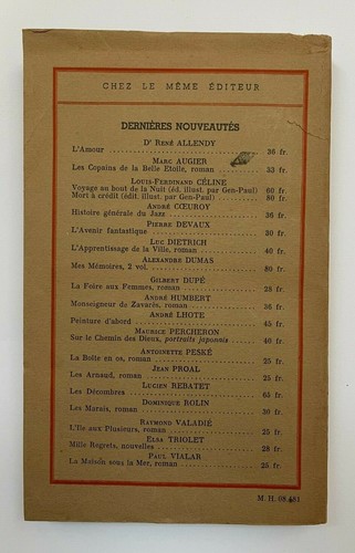 CELINE 1942 L'Ecole des cadavres ILLUSTRE Editions Denoël Paris - Picture 3 of 4